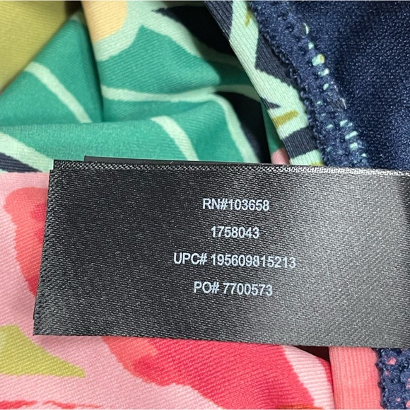 Pink and Green Tropical One Piece Swimsuit - Picture 7 of 9